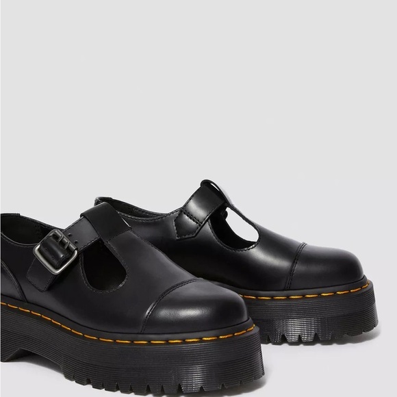 Dr Martens Women’s Bethan Oxford Black Mary Jane Platform Shoes - Picture 4 of 8
